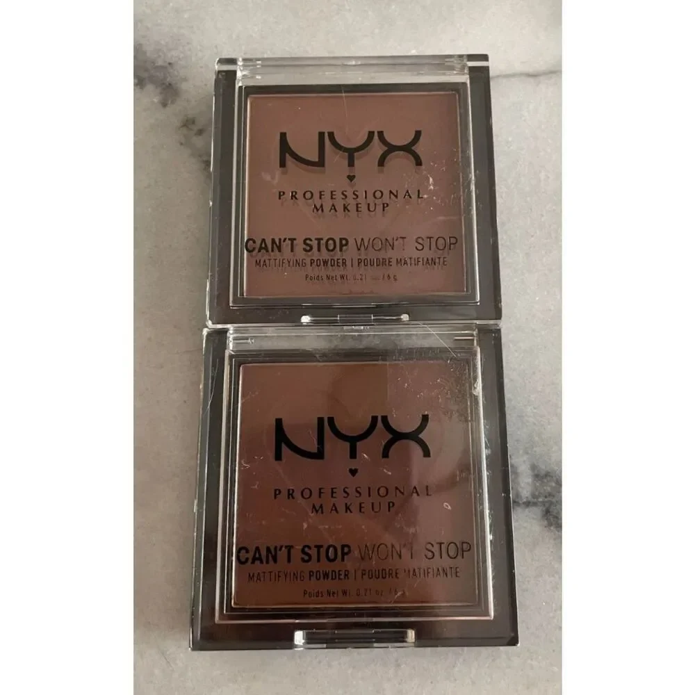 NYX Cant Stop Wont Stop Mattifying Powder CSWM10 Rich Lot of 2